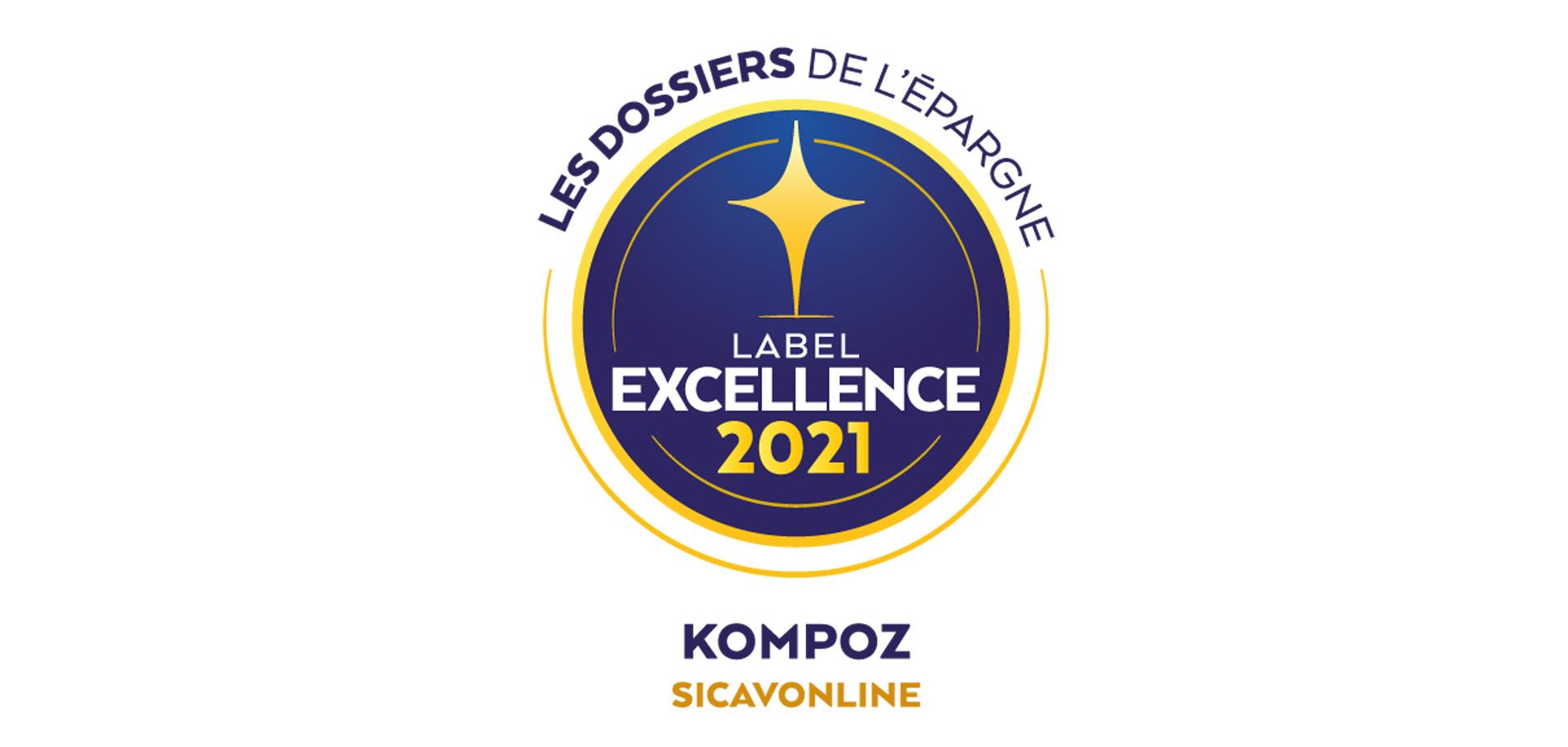 Kompoz received several recognitions, amongst which the 2021 excellence label of ‘Les Dossiers de l’Epargne’.